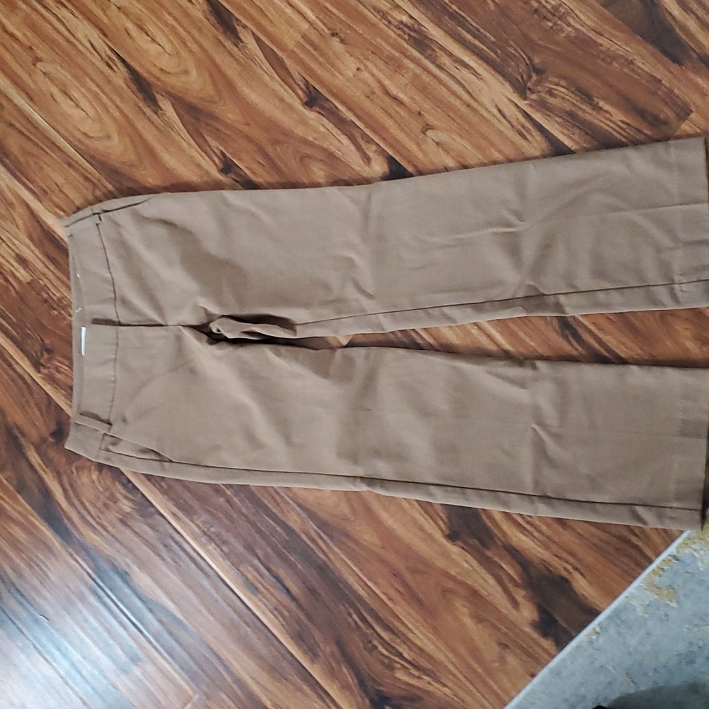 Camel tweed trousers